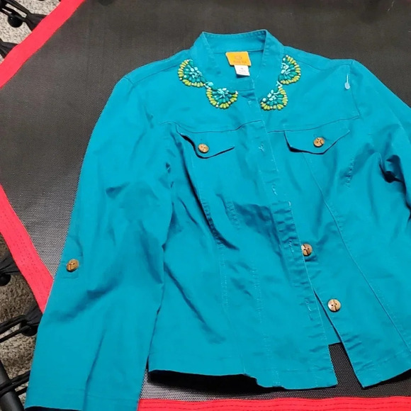 Beaded Ruby Rd. Jean jacket size 10 box #10 - Picture 2 of 4